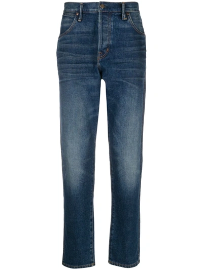 Tom Ford Japanese Selvedge Slim-fit Jeans In Blue