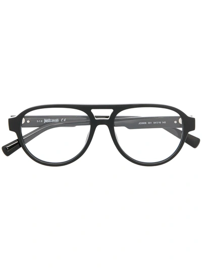 Just Cavalli Black Round-frame Glasses