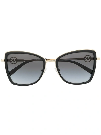 Michael Kors Grey Tinted Sunglasses In Black