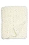 Nordstrom Seed Stitch Jersey Rope Throw Blanket In Ivory
