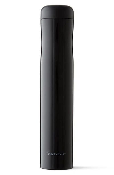 Rabbit Automatic Rechargeable Electric Corkscrew In Shiny Black
