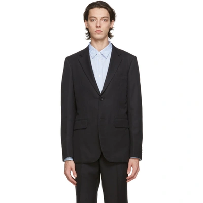 Comme Des Garçons Homme Deux Black Herringbone Blazer In 1 Black