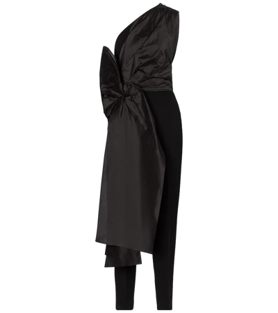 Roksanda Women's Lea Taffeta And Silk And Cotton-blend Jumpsuit In Black