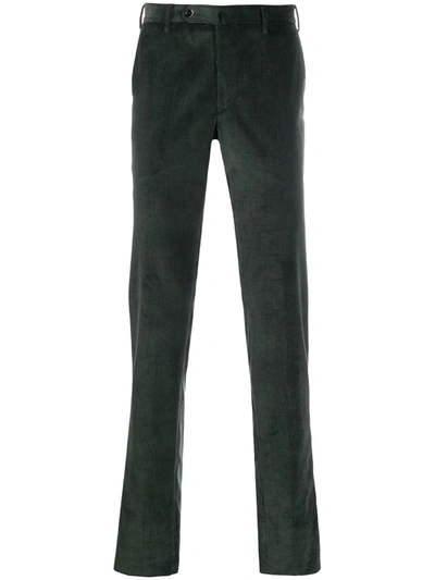 Pt01 Corduroy Straight Trousers In Green