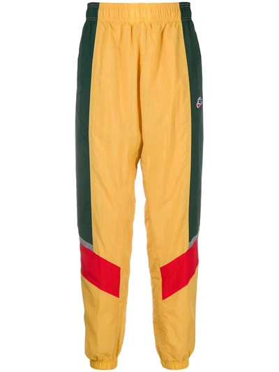 Nike Colour Block Track Trousers In Yellow