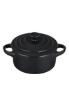 Le Creuset Mini Round Cocotte In Licorice