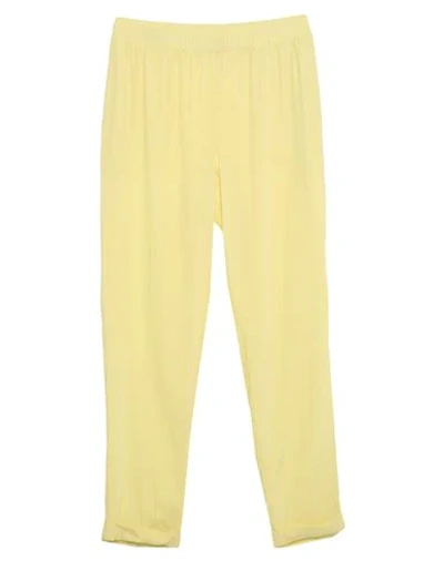 Le Tricot Perugia Casual Pants In Light Yellow