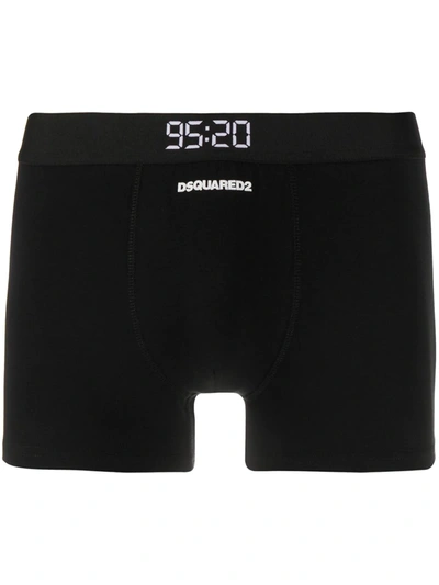 Dsquared2 95:20 Logo Boxers In Black