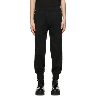 Neil Barrett Black Star Sport Lounge Pants In 3033 Blk/ow