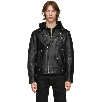 Mackage Black Leather Mangus Jacket