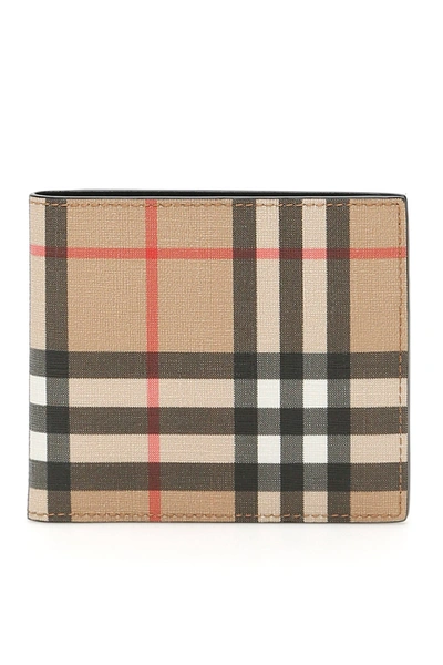 Burberry Vintage Check Bifold Wallet In Archive Beige