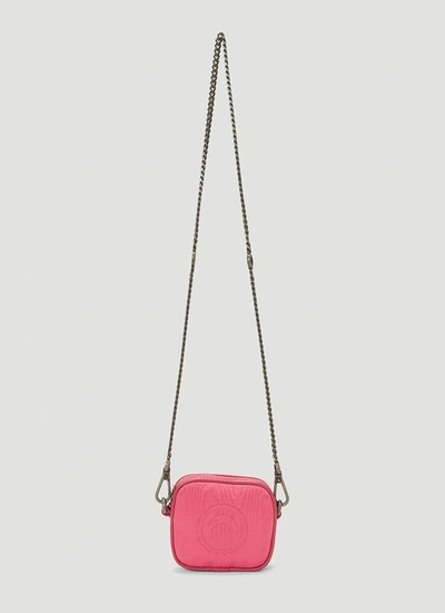 Marine Serre Mini Key Shoulder Bag In Pink