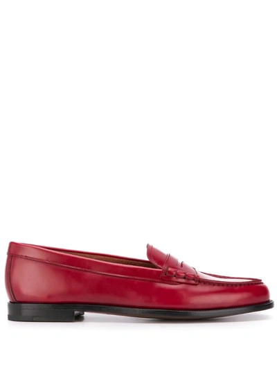 Church's Kara Leather Loafers In Red