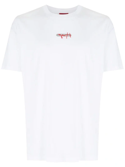 Hugo Durned White Logo Cotton T-shirt