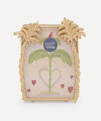 Doing Goods Heritage Palm Small Photo Frame In Gold