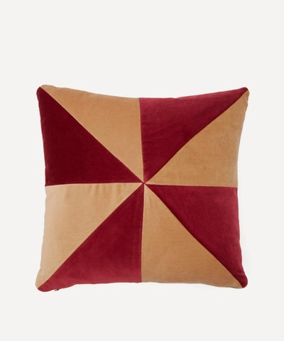 Christina Lundsteen Suki Velvet Cushion In Multicolour