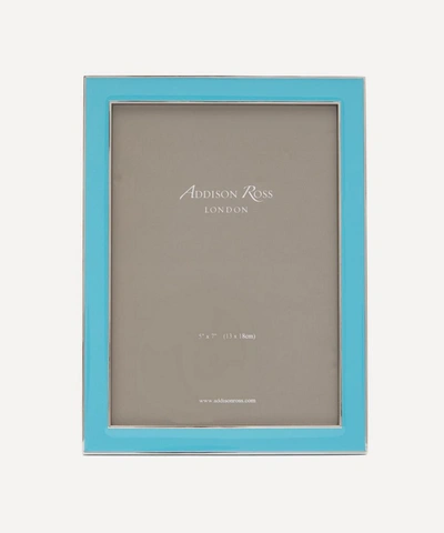 Addison Ross Aqua Blue Enamel 5x7' Photo Frame