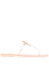 Tory Burch Women's Mini Miller Logo Flip Flops In Peach