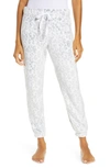 Ugg Betsey Fleece Jogger Pants In White Leopard