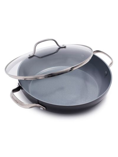 Greenpan Valencia Pro Hard Anodized Healthy Ceramic 11" Nonstick Everyday Frying Pan Skillet With 2 Handles A In Gray