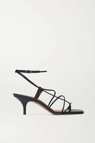 Emme Parsons 50mm Tobias Strappy Thong Sandals In Black