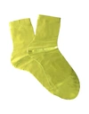 Maria La Rosa Short Socks In Acid Green