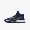 Nike Kyrie Flytrap 4 Big Kids' Basketball Shoe In Blue Void,deep Royal Blue,lucky Green,speed Yellow