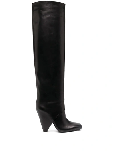 Balmain Rea Knee-high Boots In Black