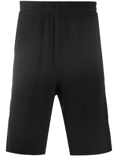 Z Zegna Side Stripe Bermuda Shorts In Black