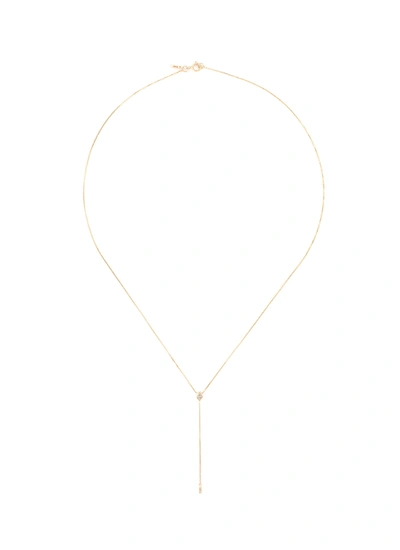 Xiao Wang 'gravity' Diamond 18k Gold Necklace In Metallic