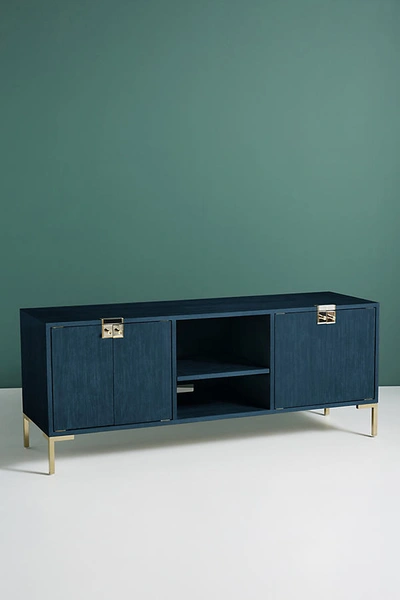 Anthropologie Ingram Media Console In Blue