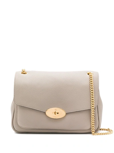 Mulberry Darley Shoulder Bag In Beige,grey