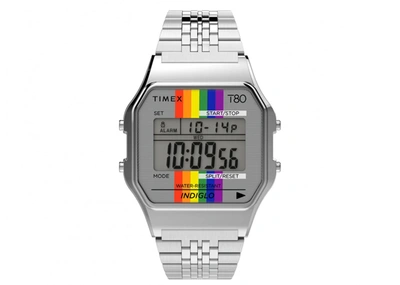 Pre-owned Timex  T80 Rainbow Tw2u70700yb