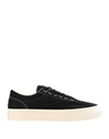 S.w.c Stepney Workers Club Dellow Canvas Sneakers In Black