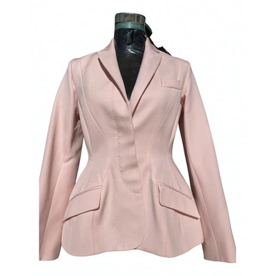 Pre-owned Stella Mccartney Wool Suit Jacket In Pink