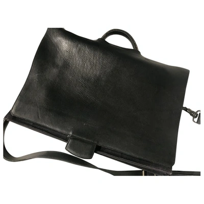 Pre-owned Yohji Yamamoto Leather Satchel In Black