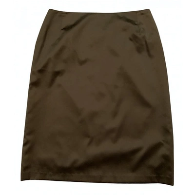 Pre-owned Clare V Mid-length Skirt In Green
