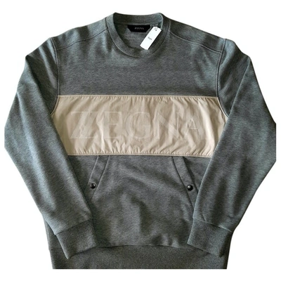 Pre-owned Z Zegna Grey Cotton Knitwear & Sweatshirts