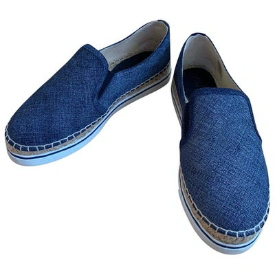 Pre-owned Jimmy Choo Blue Denim - Jeans Espadrilles