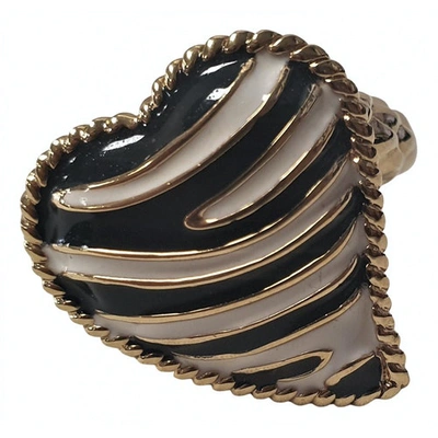 Pre-owned Just Cavalli Ring In Black
