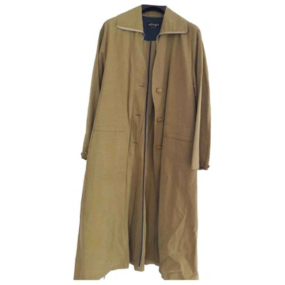 Pre-owned Allegri Trench Coat In Camel