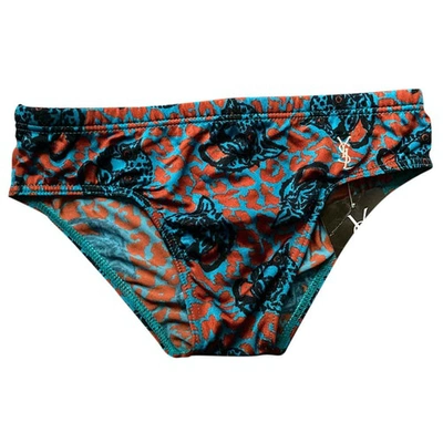 Pre-owned Saint Laurent Multicolour Lycra Swimwear