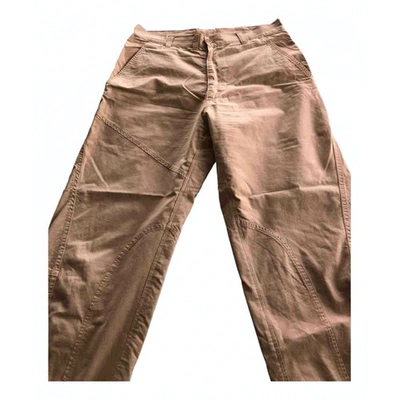 Pre-owned Y's Trousers In Beige