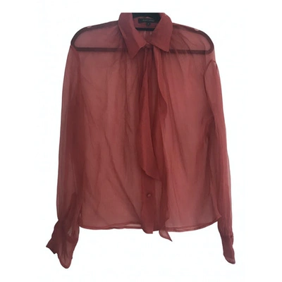 Pre-owned Marc Jacobs Silk Blouse In Pink