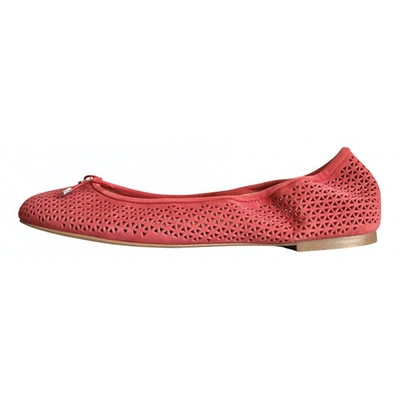 Pre-owned Sam Edelman Ballet Flats In Pink