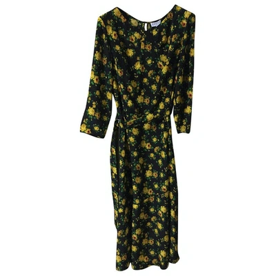 Pre-owned Claudie Pierlot Fall Winter 2019 Silk Mid-length Dress In Multicolour