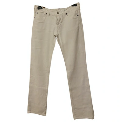 Pre-owned Notify White Cotton - Elasthane Jeans