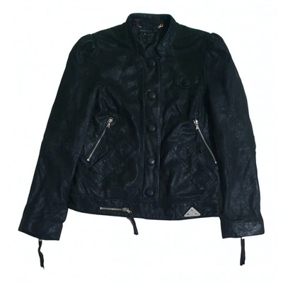 Pre-owned Marc By Marc Jacobs Leather Jacket In Black