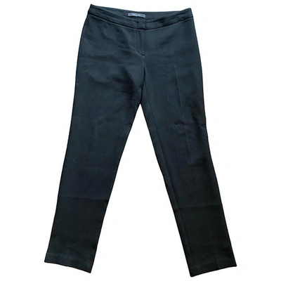 Pre-owned Bcbg Max Azria Straight Pants In Black