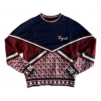 Pre-owned Dolce & Gabbana Sweatshirt In Burgundy